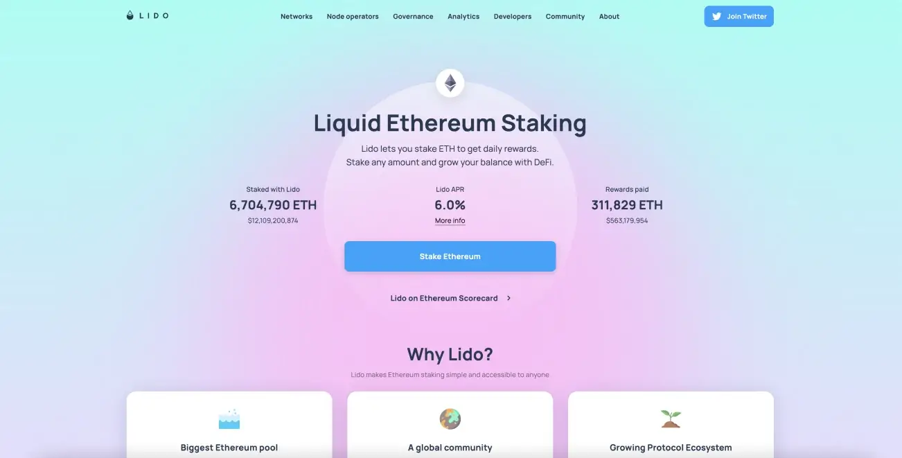 The Advantages of Liquid Staking with Lido